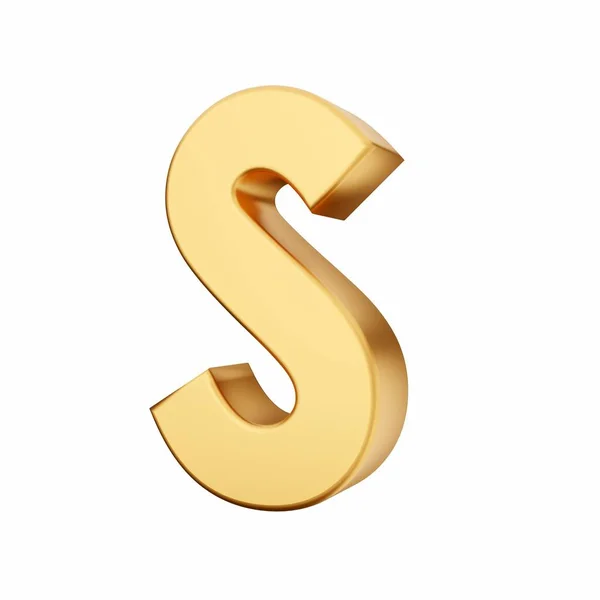 Letra Alfabeto Dourado — Fotografia de Stock