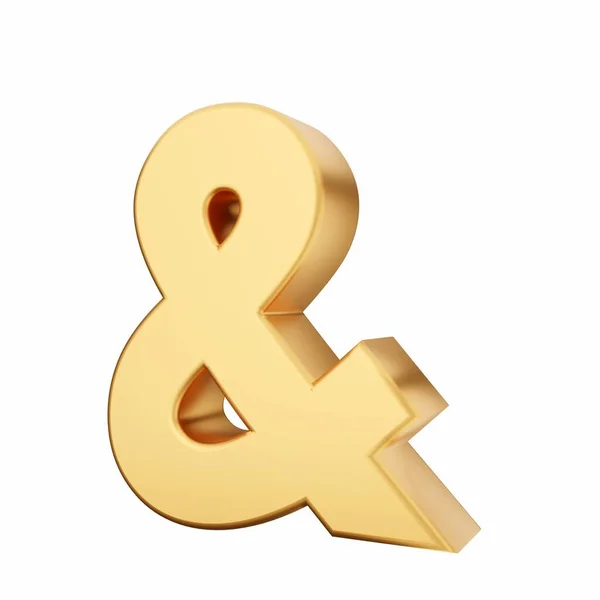 Rendering Gold Letter — Stock Photo, Image