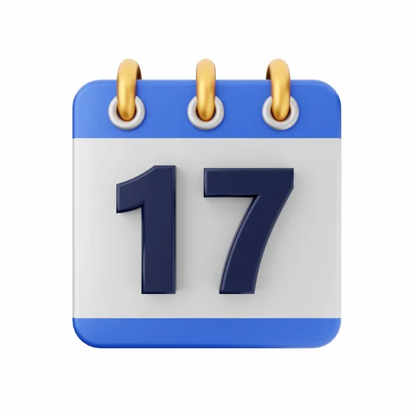 Kalendářní Modré Číslo — Stock fotografie
