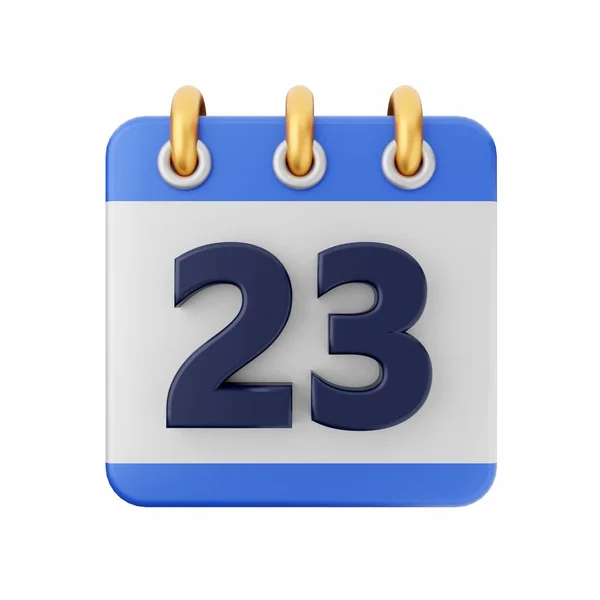 Візуалізація Синій Значок Календаря Календарна Дата Днів Дні — стокове фото