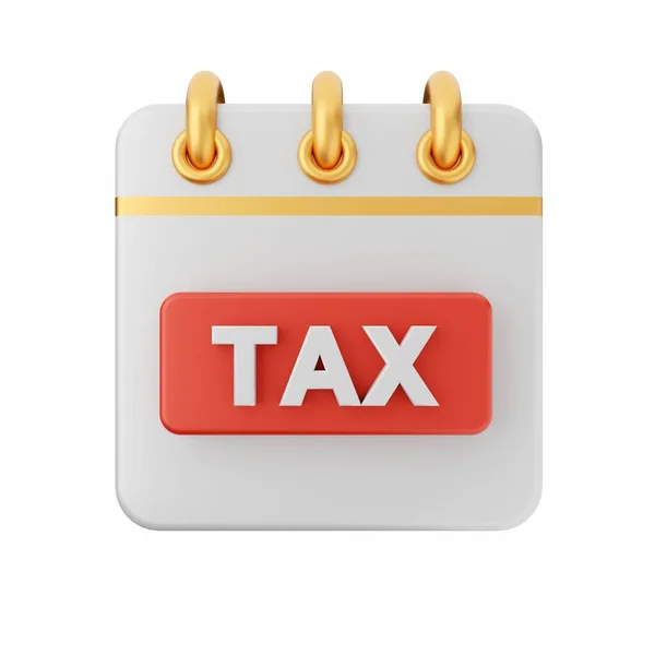 Znak Podatkowy Białym Tle Utylizacja — Zdjęcie stockowe