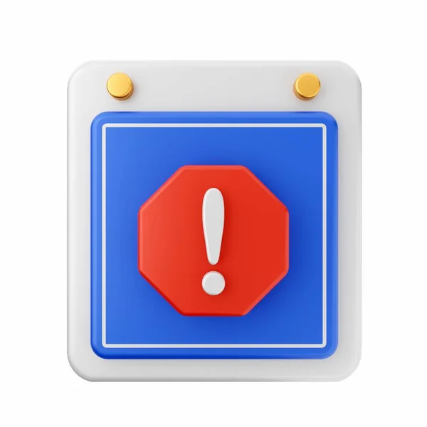 Attention Exclamation Sign Sign Icon — Stock Photo, Image
