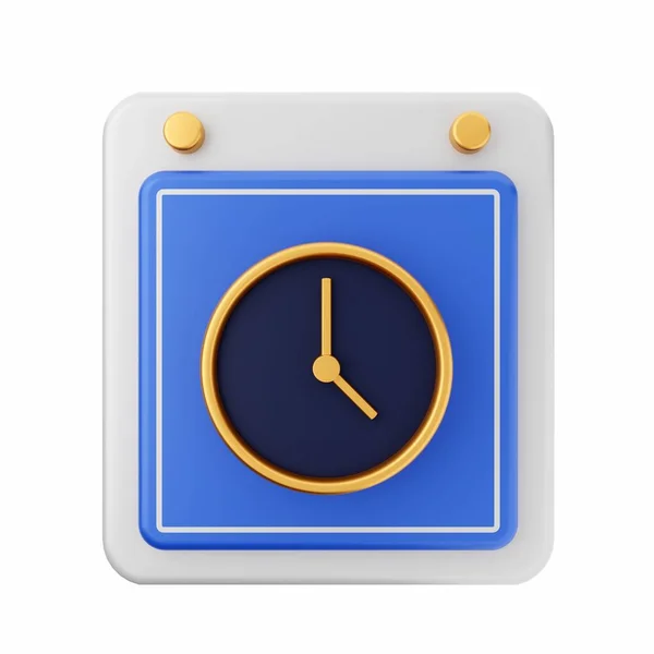 Renderizado Reloj Azul — Foto de Stock