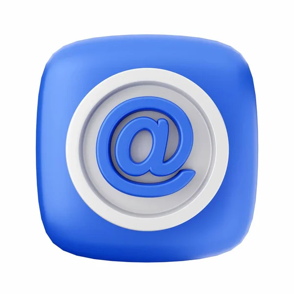 Modrý Email Znamení — Stock fotografie