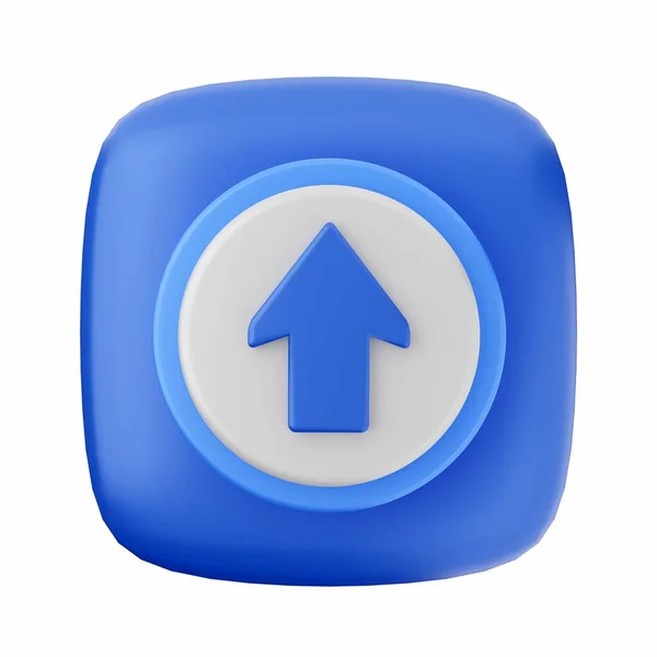 Icono Flecha Azul —  Fotos de Stock