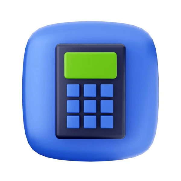 Kalkulator Niebieską Liczbą — Zdjęcie stockowe
