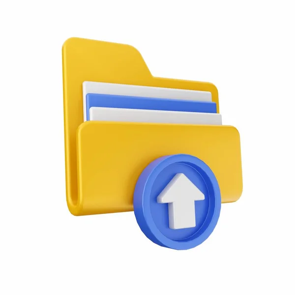 file folders icon, cartoon style