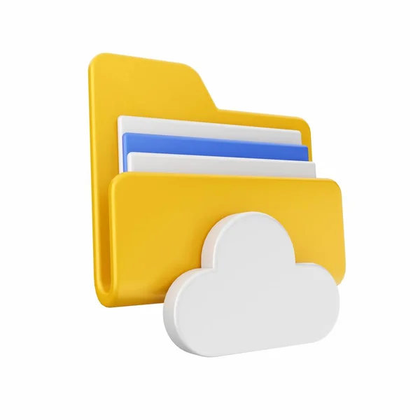Cloud Computing Concept Rendering — Stockfoto