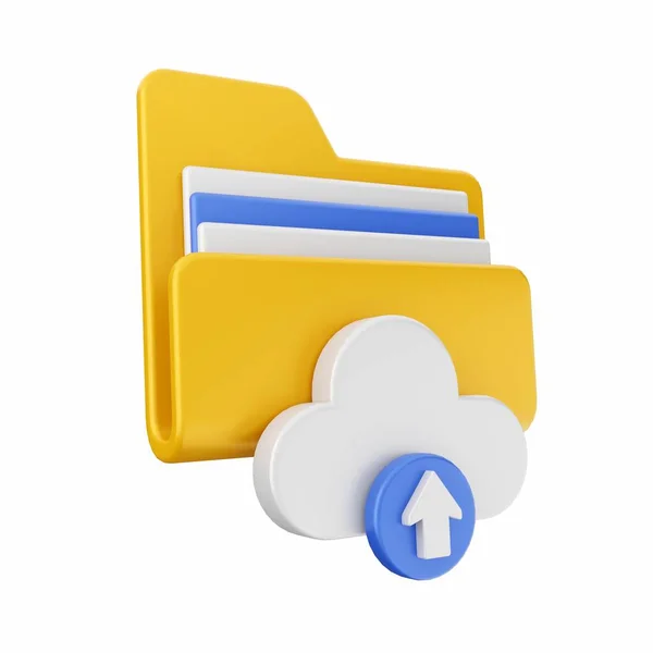 cloud storage folder with data storage