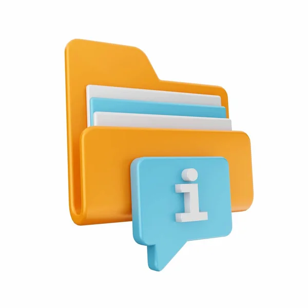 stock image folder with file icon on white background 