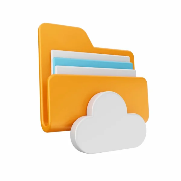 Cloud Computing Concept Rendering — Stockfoto
