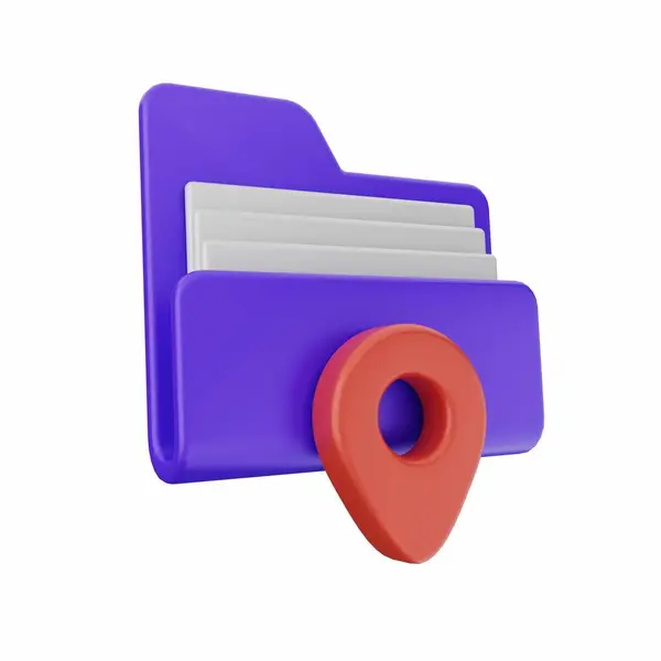 Rendering Search Icon Isolated Illustration — Stock Photo, Image