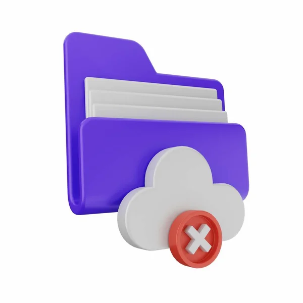 Cloud Storage Icoon Met Bestand Download Symbool Witte Achtergrond Illustratie — Stockfoto