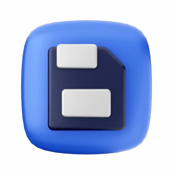 Blue Icon Blue Button — Stock Photo, Image