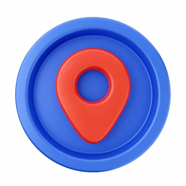 Ikona Lokalizacji Mapy — Zdjęcie stockowe