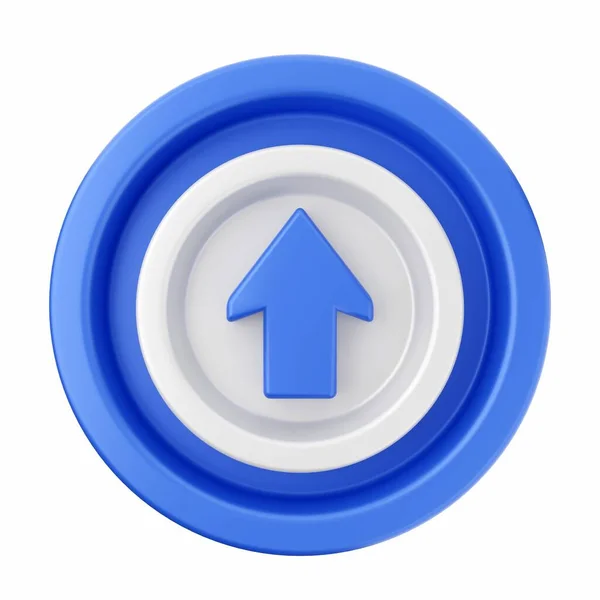 Button Icon Illustration Isolated White Background — Stock Photo, Image