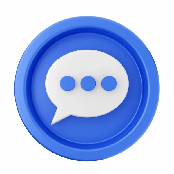 Chat Icon Style Isolated White Background Icon Symbol Vector Illustration — Stock Photo, Image