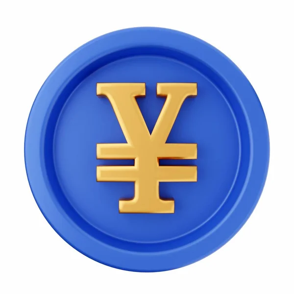 Japanese Yen Icon Isolated White Background Vector Illustration — Stock Photo, Image