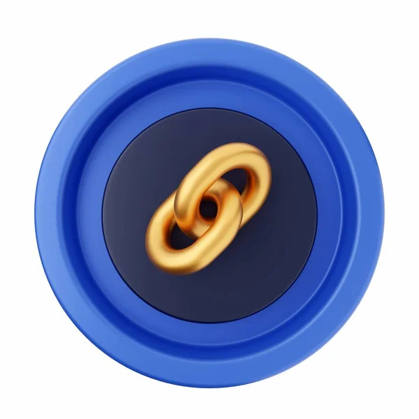 Przycisk Spiralny Renderowanie — Zdjęcie stockowe