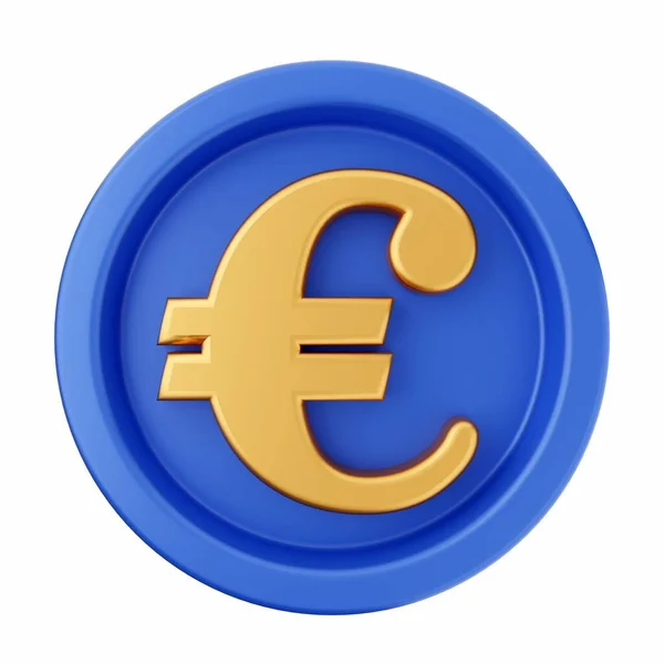 Ευρώ Εικονίδιο Υπογραφή Απλό Στυλ — Φωτογραφία Αρχείου