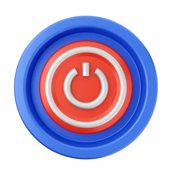 Mavi Saplı Düğme Vektör — Stok fotoğraf
