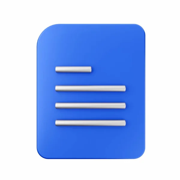 Blauw Wit Paperclip Icoon — Stockfoto