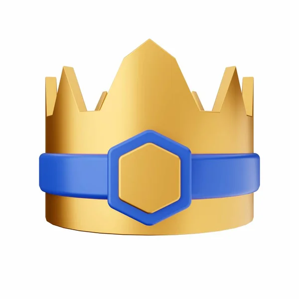 Krone Mit Goldener Krone — Stockfoto