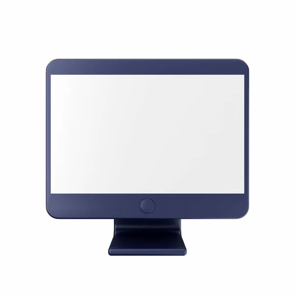 Vektorová Ilustrace Ikony Moderního Monitoru — Stock fotografie