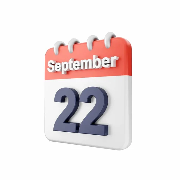 Calendario Octubre Sobre Fondo Blanco Aislado — Foto de Stock