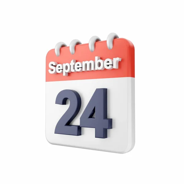 Calendário Renderização Agosto Setembro Data Página Planejamento Páginas Ilustração Lembrete — Fotografia de Stock