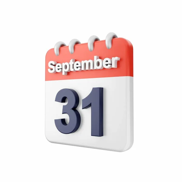 Calendario Sfondo Bianco Agosto — Foto Stock