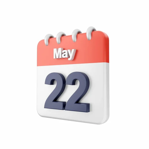 Calendario Con Abril Mayo — Foto de Stock