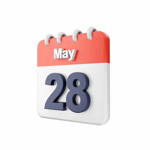 Calendario Con Aprile Maggio — Foto Stock