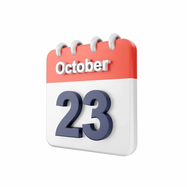 Rendering Kalender Med Datum Den November Isolerad Vit Bakgrund — Stockfoto