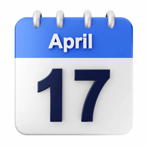 Marzo Calendario Sobre Fondo Blanco Representación —  Fotos de Stock