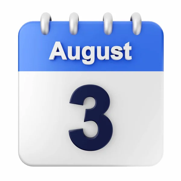 Απόδοση Ενός Ημερολογίου Που Δείχνει Ένα Μήνα Του Ιουλίου Ημερολογιακή — Φωτογραφία Αρχείου