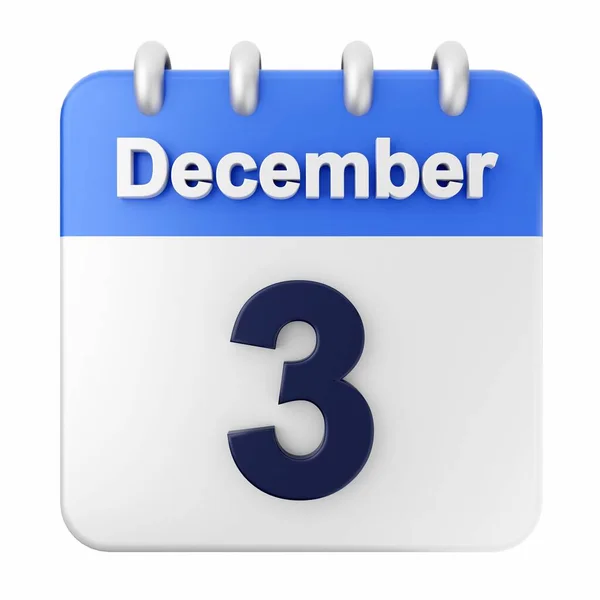 Beyaz Arkaplanda Aralık Takvimi Oluşturma — Stok fotoğraf