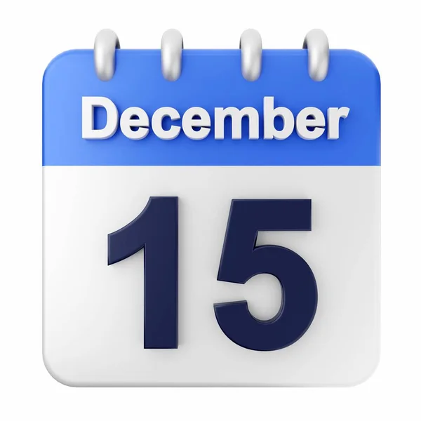 Dezembro Dia Calendário Ilustração — Fotografia de Stock