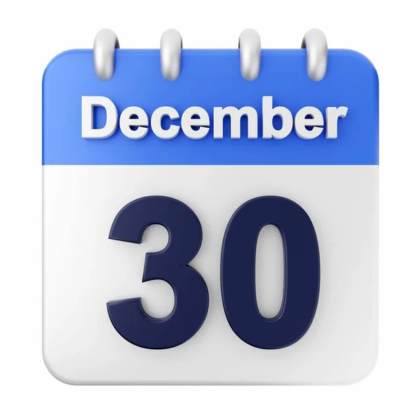 12月2日0日のカレンダーアイコン ベクトルイラスト — ストック写真