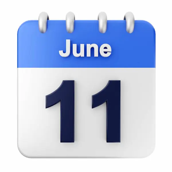 Calendario Junio — Foto de Stock
