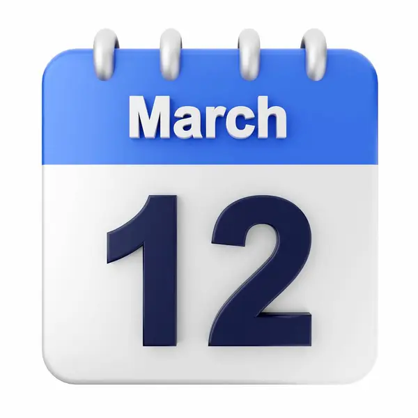 Febrero Día Calendario Ilustración —  Fotos de Stock