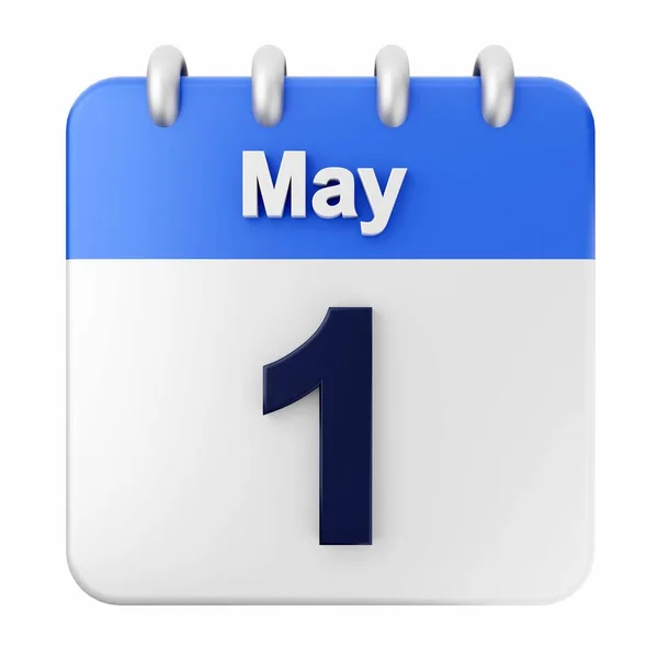 Calendario Abril Día Del Mes —  Fotos de Stock