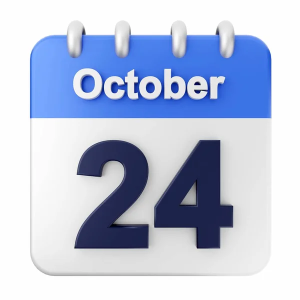 Oktober Dag Kalendern — Stockfoto