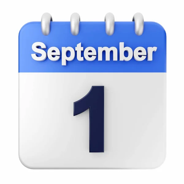 Vit Kalender Den Augusti Dag För Usa — Stockfoto