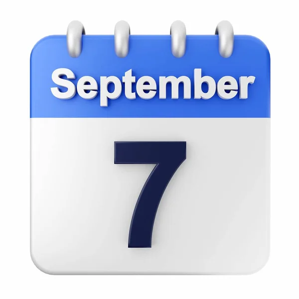 Illustrazione Con Calendario Blu Ottobre — Foto Stock