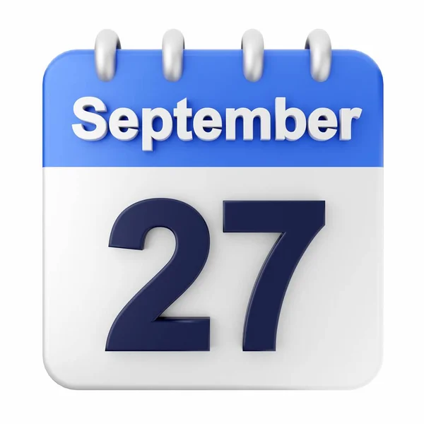 青の背景に2 10月7日のカレンダー 図3枚 — ストック写真