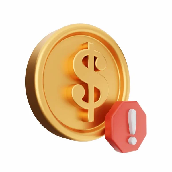 Dollar Symbol Und Münze — Stockfoto