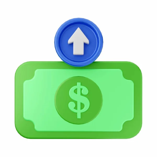 Symbol Dolaru Kreslené Peníze Dolar Vektor Ikona Pro Web Design — Stock fotografie