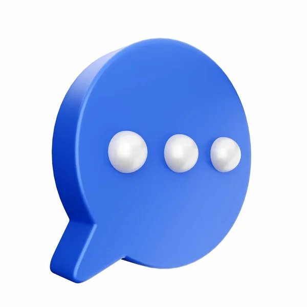Blue Bubble Chat Vector Illustration — Stock Photo, Image