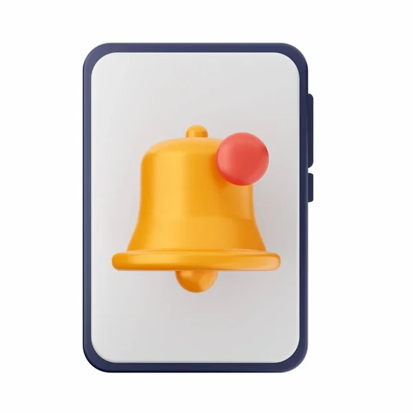 Bell Notification Bell Rendering — Stock Photo, Image